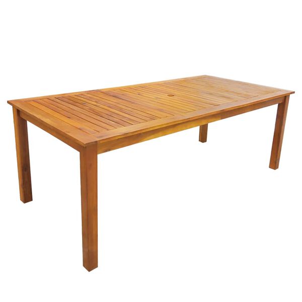 vidaXL udend&oslash;rs spisebordss&aelig;t 9 dele massivt akacietr&aelig;