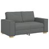 vidaXL 2-personers sofa m&oslash;rkegr&aring; 160x78x84 cm stof