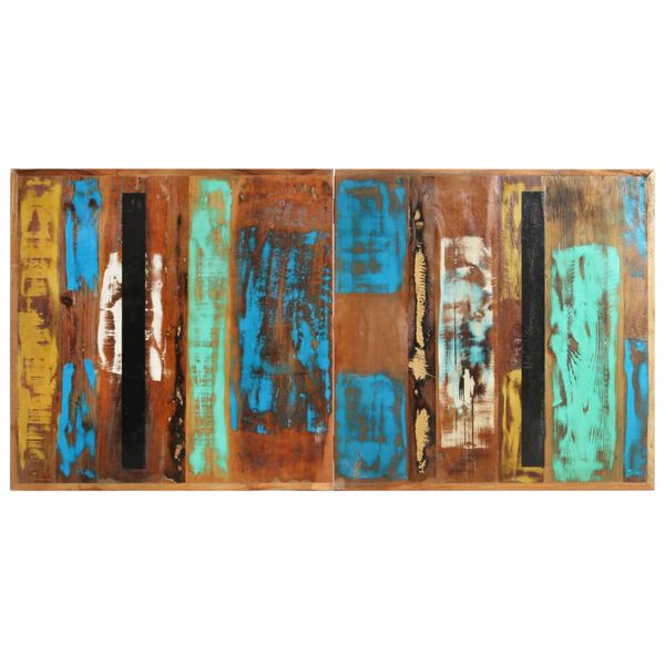 vidaXL spisebord 140x70x76 cm massivt genbrugstræ