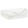 vidaXL Dyne FULDA 200 x 220 cm Sommer 100 GSM 90% g&aring;sedun Hvid