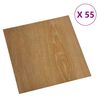 vidaXL Gulvplanker 55 pcs Brun 5,11 m&sup2; PVC
