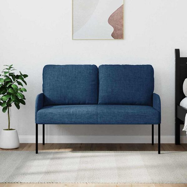 vidaXL Sofaer med pude 110cm Bl&aring; Krydsfin&eacute;r