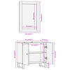vidaXL m&oslash;bels&aelig;t til badev&aelig;relse 2 dele massivt mangotr&aelig; brun og sort