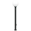 vidaXL pullertlampe med sensor og stikkontakt 120 cm sort IP44
