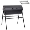 vidaXL T&oslash;ndegrill med 2 madlavningsriste 3 pcs 80 x 73 x 90 cm Metal