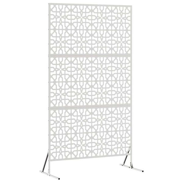 vidaXL Privatlivsskærm Grå 100 x 50 x 180 cm Stål