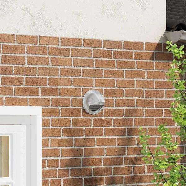 vidaXL Luftventilationsd&aelig;k 8 pcs S&oslash;lv 150 mm Rustfrit st&aring;l