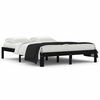 vidaXL sengeramme 150x200 cm King Size massivt tr&aelig; sort