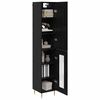 vidaXL Highboard 2 pcs Sort eg Konstrueret tr&aelig;