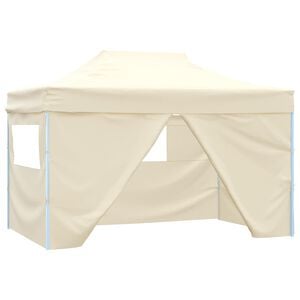 vidaXL Party Tent 291 x 431 x 315 cm Cremefarvet Oxford stof