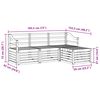 vidaXL Sofas&aelig;t 4 pcs Naturfarvet Massivt Akacietr&aelig;