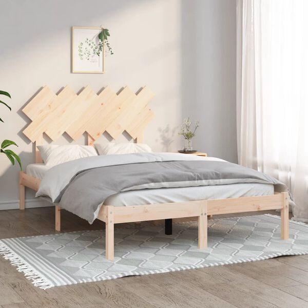 vidaXL sengeramme 120x190 cm Small Double massivt tr&aelig;