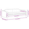 vidaXL daybed med madras 90x190 cm stof sort