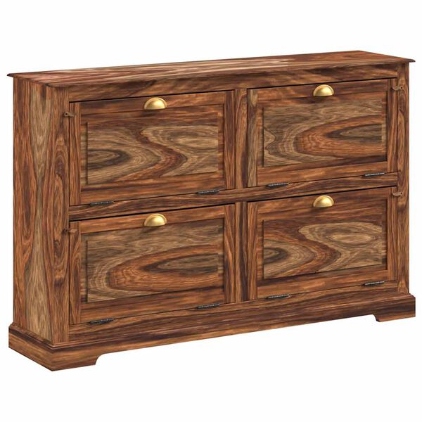 vidaXL skoskab 140 x 35 x 90 cm massivt akacietr&aelig;