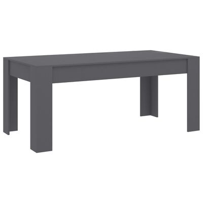 vidaXL spisebord 180x90x76 cm konstrueret træ grå