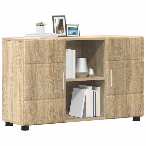 vidaXL Sideboard Sonoma eg 88,5 x 30,5 x 55,5 cm Konstrueret tr&aelig;