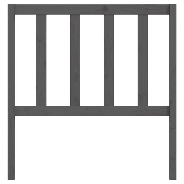 vidaXL sengeg&aelig;rde 106x4x100 cm massivt fyrretr&aelig; gr&aring;