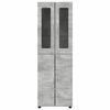vidaXL Highboard FLORIN Beton Gr&aring; 60 x 35 x 182 cm Konstrueret tr&aelig;