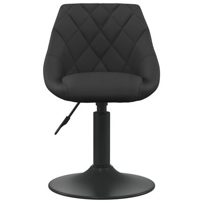vidaXL drejelige spisebordsstole 6 stk. fløjl sort