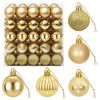 vidaXL Julekugles&aelig;t 100 stk. Guld 4 cm Polystyren