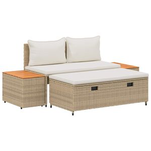 vidaXL Udend&oslash;rs sofagruppe 4 -Seater 4 stk. 55 x 30 x 39 cm