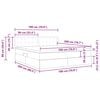 vidaXL Seng med opbevaring og madras Cappuccino 180 x 200 cm