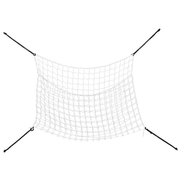 vidaXL hønet 2 stk. 90x60 cm PP rektangulær hvid