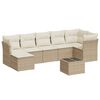vidaXL sofas&aelig;t til haven 8 dele med hynder polyrattan beige