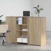 vidaXL receptionsskranke 155x50x103,5 cm konstrueret tr&aelig; sonoma-eg