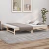 vidaXL daybed med udtr&aelig;k 2x(90x200) cm massivt fyrretr&aelig;