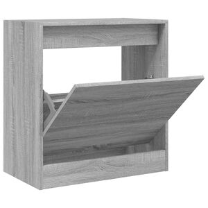 vidaXL skoreol 60x34x63,5 cm konstrueret tr&aelig; gr&aring; sonoma-eg