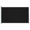 vidaXL sammenrullelig sidemarkise til terrassen 180x300 cm sort