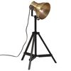 vidaXL gulvlampe 35x35x65/95 cm 25 W E27 antik messingfarve