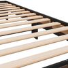 vidaXL sengeramme 100x200 cm konstrueret tr&aelig; og metal brunt egetr&aelig;