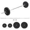 vidaXL v&aelig;gtstangss&aelig;t med skiver 30 kg