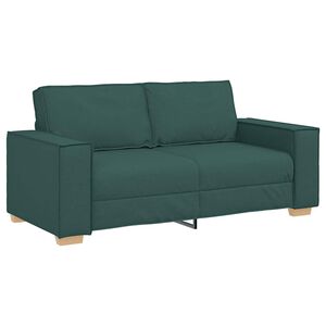 vidaXL 2-personers sofa m&oslash;rkegr&oslash;n 180x78x84 cm stof