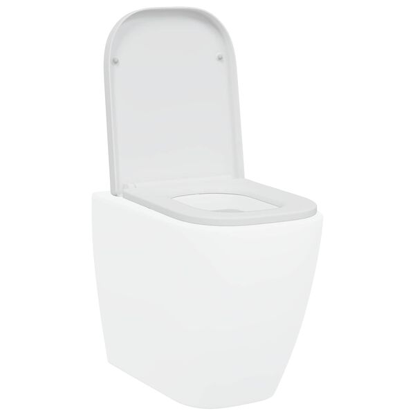 vidaXL Toilet s&aelig;de Hvid 44,5 x 35 x 3,6 cm Duroplast
