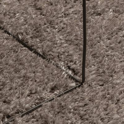 vidaXL gulvtæppe ISTAN 80x150 cm lang luv skinnende look grå