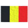 vidaXL Belgien flag og flagstang 5,5 m aluminium