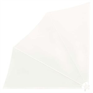 vidaXL sammenklappelig sidemarkise til altan cremefarvet 140 x 140 cm