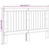 vidaXL sengegavl 160x104 cm massivt fyrretr&aelig;