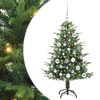vidaXL Kunstigt pr&aelig;-dekoreret juletr&aelig; med kugles&aelig;t Gr&oslash;n 120 cm