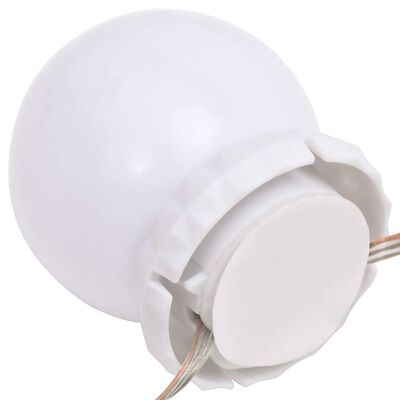 vidaXL lampesæt til spejl 8 LED-lamper varm hvid og kold hvid