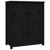 vidaXL sk&aelig;nk 83x41,5x100 cm massivt fyrretr&aelig; sort