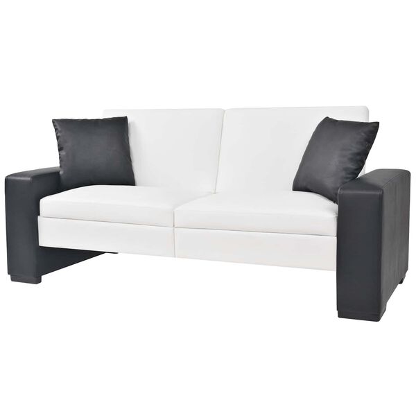 vidaXL Sofa Hvid Stof