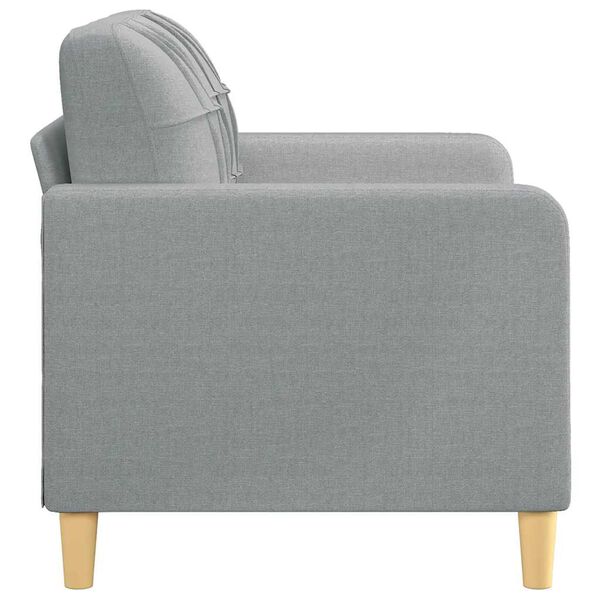vidaXL 2-personers sofa 120 cm stof lysegrå