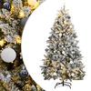 vidaXL kunstigt juletr&aelig; 300 LED'er og kugles&aelig;t h&aelig;ngslet 180 cm