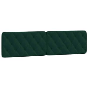 vidaXL gavlpude 200 cm velour m&oslash;rkegr&oslash;n