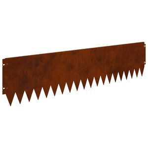 vidaXL Pl&aelig;nekant 10 stk. 103 x 25 cm St&aring;l Rusten