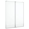 vidaXL magnetisk whiteboard 80x100x1,7 cm foldbart aluminium